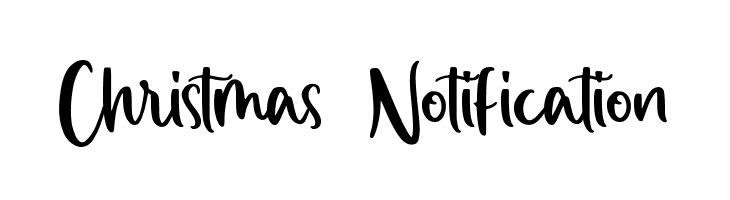 Christmas Notification  font caratteri gratis