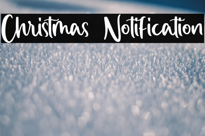 Christmas Notification Example 1