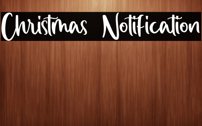Christmas Notification Example 2
