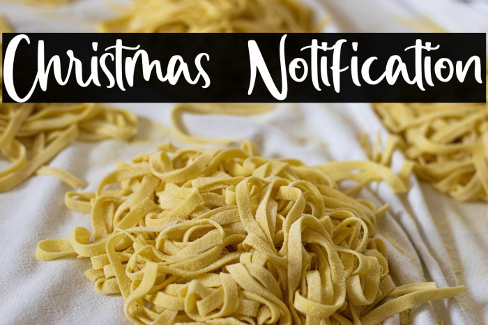 Christmas Notification Example 3