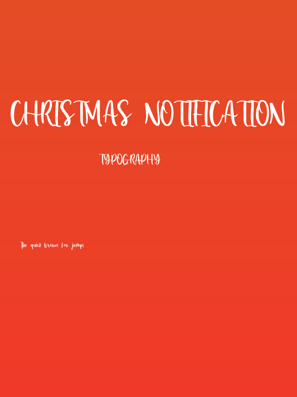 Christmas Notification Poster