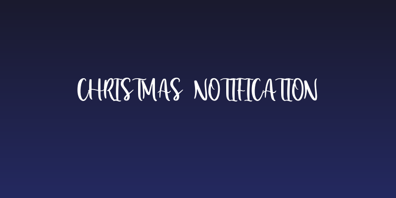 Christmas Notification Social Header