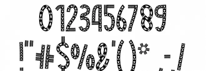 Christmas Of Love Font OTHER CHARS