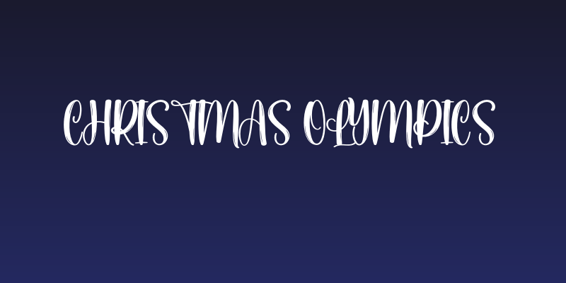 Christmas Olympics Social Header