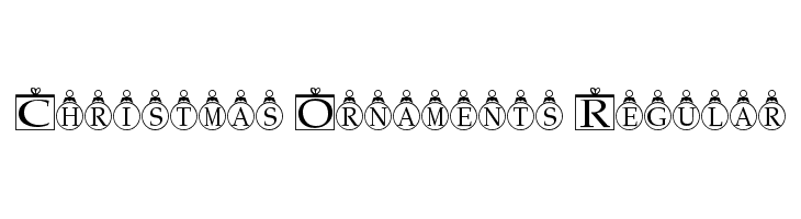 Christmas Ornaments Regular Caratteri