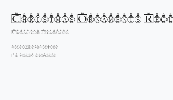 Christmas Ornaments Regular Business Card