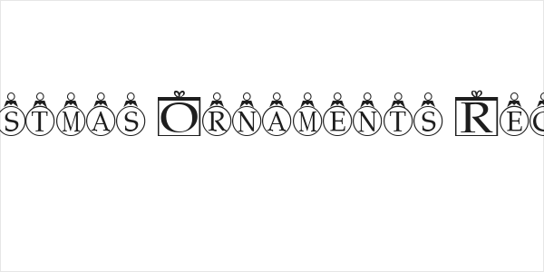 Christmas Ornaments Regular Logo