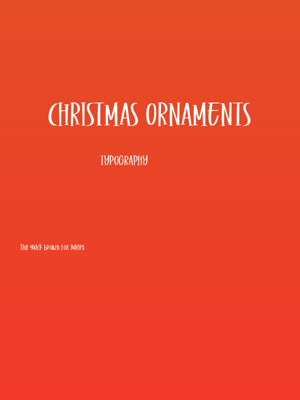 Christmas Ornaments Poster