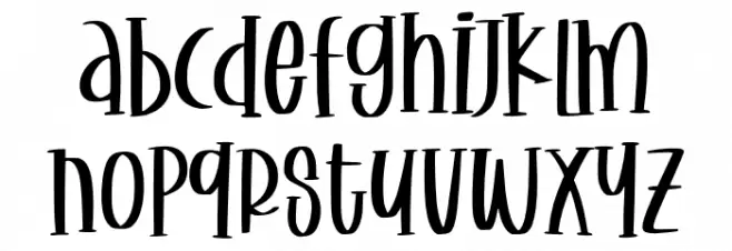 Christmas Ornaments Fonte MINÚSCULAS