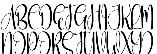 Christmas Outdoor Font UPPERCASE