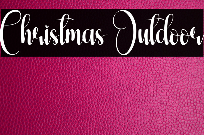 Christmas Outdoor Fonte examples