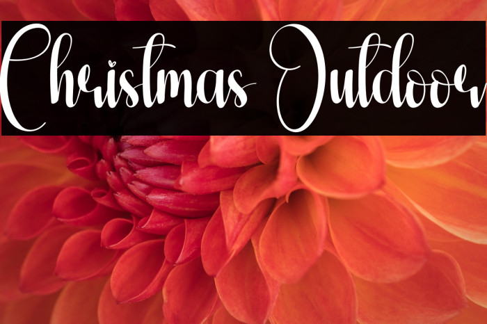 Christmas Outdoor Fonte examples
