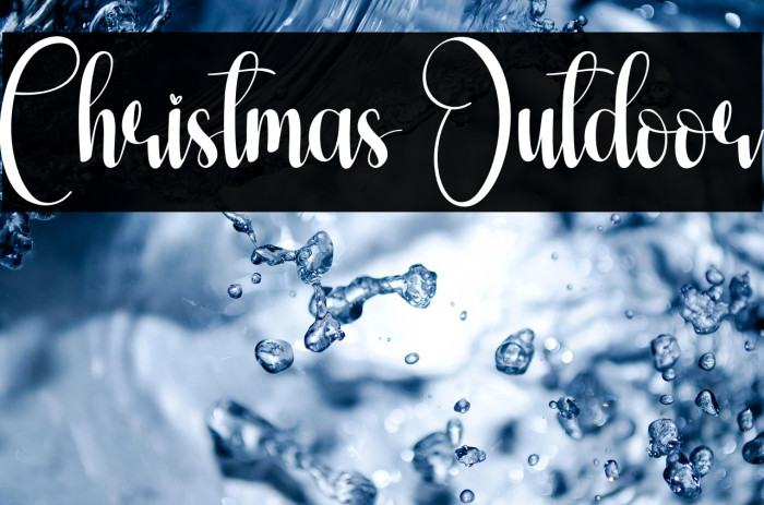 Christmas Outdoor Fonte examples