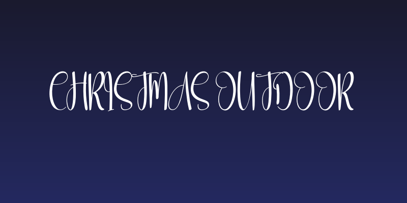 Christmas Outdoor Social Header
