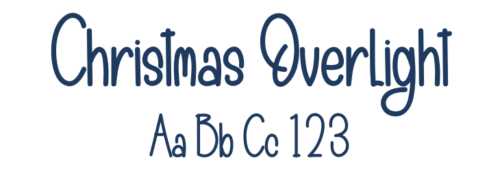 Christmas Overlight Font Preview