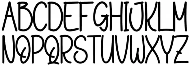 Christmas Overlight Font UPPERCASE