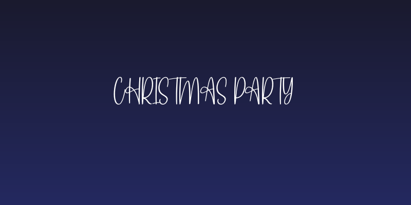 Christmas Party Social Header