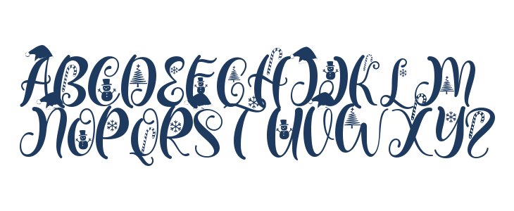 Christmas Peachy Uppercase