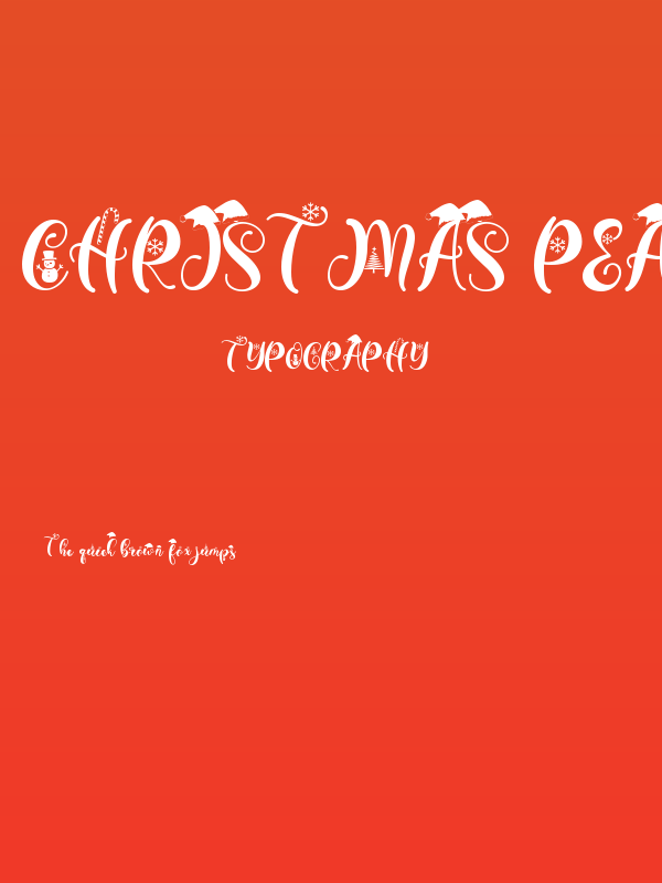Christmas Peachy Poster