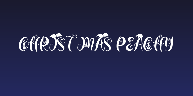 Christmas Peachy Social Header