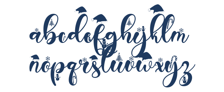 Christmas Peachy Lowercase