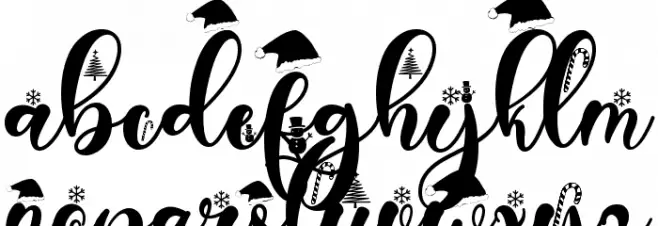 Christmas Peachy फ़ॉन्ट लोअरकेस