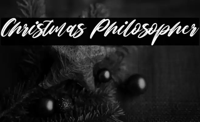 Christmas Philosopher Font examples