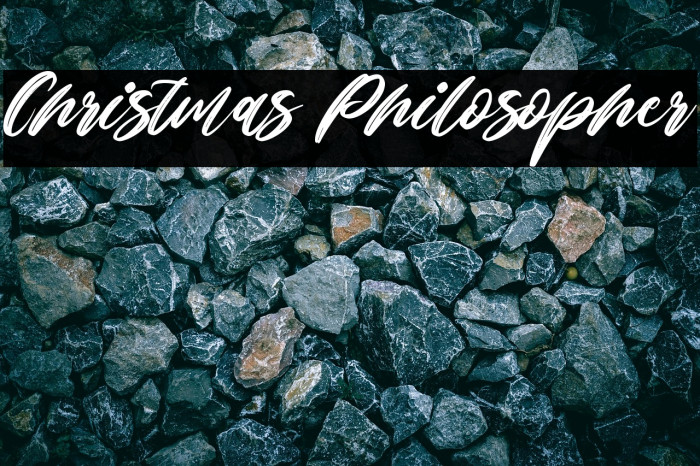 Christmas Philosopher Example 2