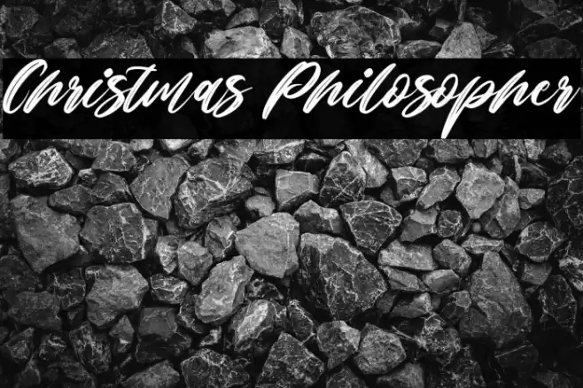 Christmas Philosopher Font examples