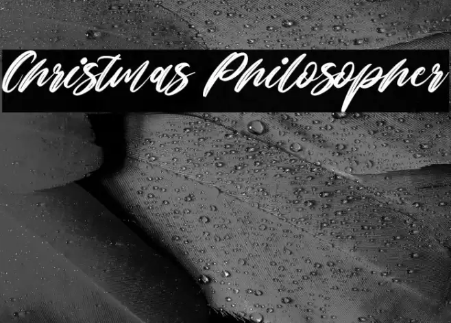 Christmas Philosopher Font examples