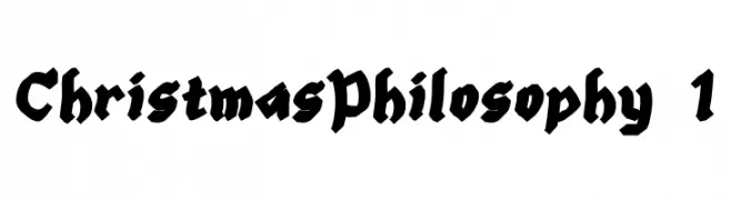 Christmas Philosophy - 1 免费字体下载