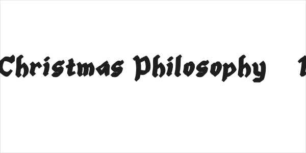 Christmas Philosophy - 1 Logo