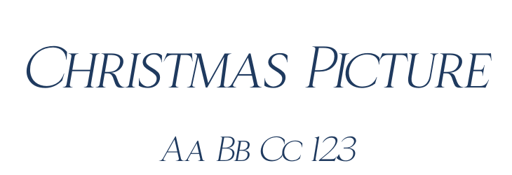 Christmas Picture Font Preview