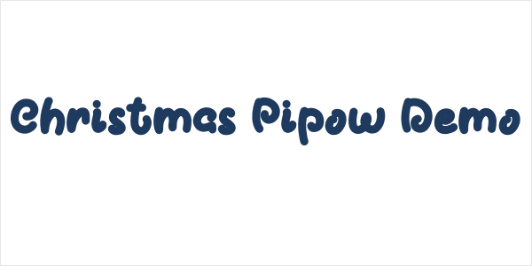 Christmas Pipow Demo Logo