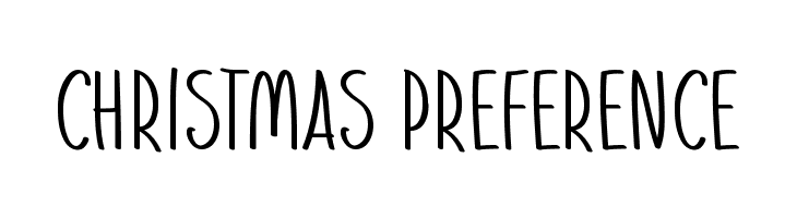 Christmas Preference  Frei Schriftart Herunterladen