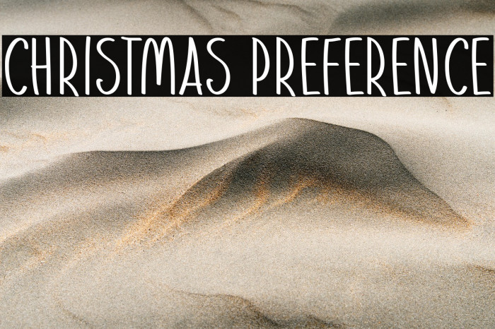 Christmas Preference Example 2