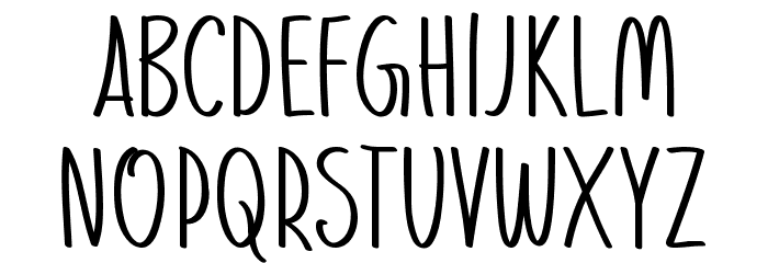 Christmas Preference Font LOWERCASE
