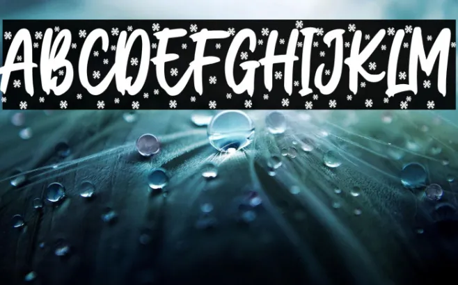 Christmas Present Snow Example 2