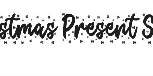 Christmas Present Snow Logo