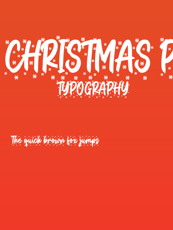 Christmas Present Snow Poster