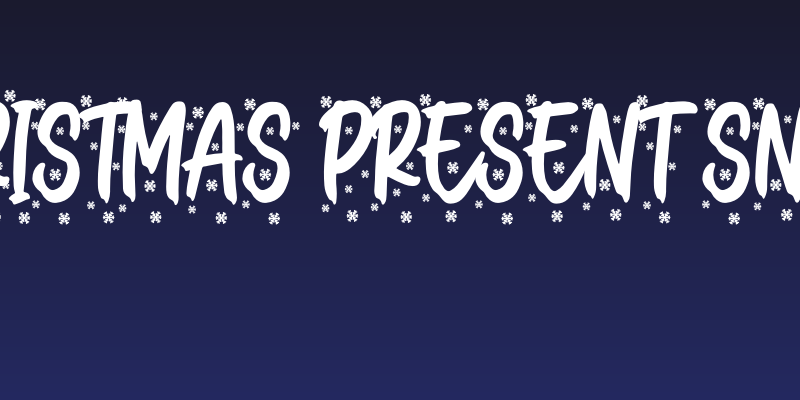 Christmas Present Snow Social Header