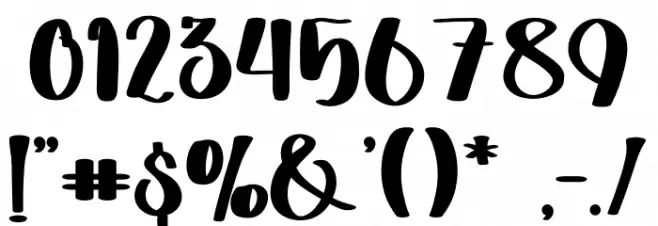 Christmas Promotion Font OTHER CHARS