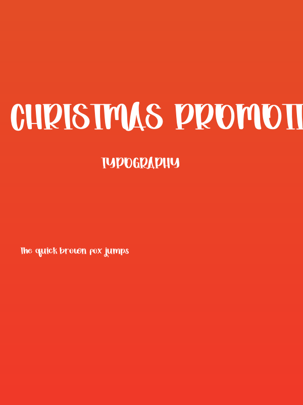 Christmas Promotion Poster