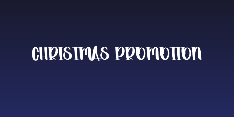 Christmas Promotion Social Header