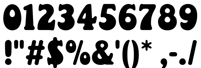 Christmas Pudding Font OTHER CHARS