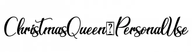 Christmas Queen - Personal Use  नि: शुल्क फ़ॉन्ट्स डाउनलोड
