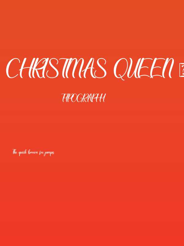 Christmas Queen - Personal Use Poster