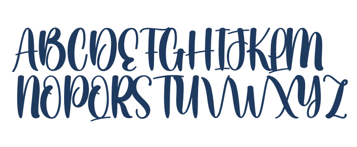 Christmas Rainbow Uppercase