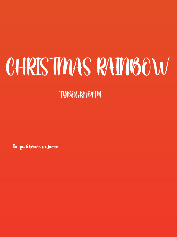 Christmas Rainbow Poster