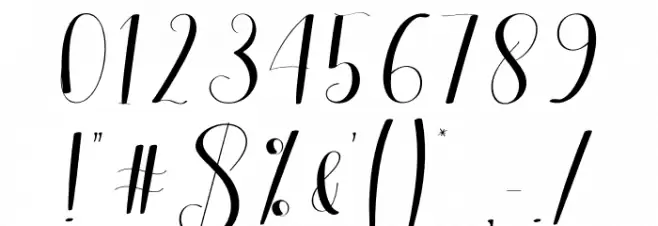 Christmas Reading Font OTHER CHARS